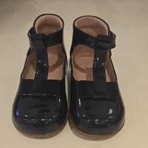 Jacadi Navy Patent Leather Baby Dress Shoes